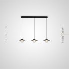 Готовая комбинация светильников USKO TRIO Цвет Черный Lampatron 7529-20990