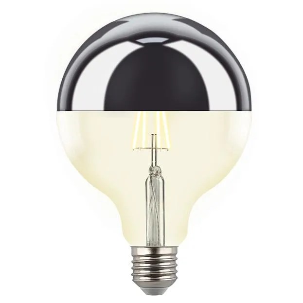 Лампочка светодиодная Uniel LED-G125-4W/3000K/E27/CL MIRROR/CHROME PLS02WH SKY