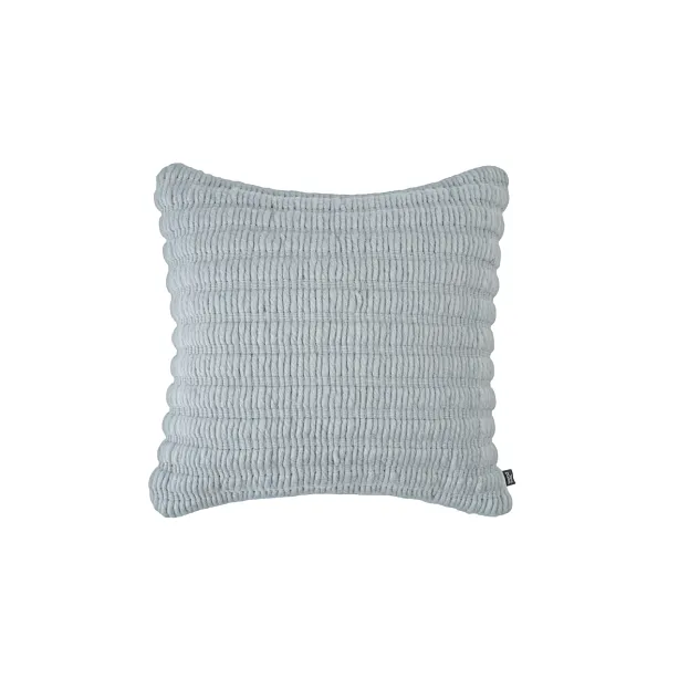 Подушка 45x45 cm Light Blue Cotton Wool-Mix Tom Dixon RICU45BLU Ridge
