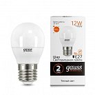 Лампа Gauss E27 53212 12W 3000K матовая Elementary