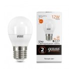 Лампа Gauss E27 53212 12W 3000K матовая Elementary