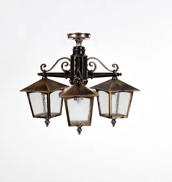 Потолочный светильник уличный Oasis Light 15970A/3 Gb PRAGA Потолочный светильник уличный Oasis Light 15970A/3 Gb PRAGA