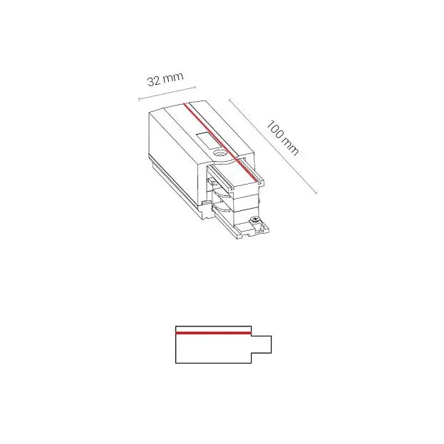 Заглушка с питанием левая Nowodvorski Ctls Power 8233 Заглушка с питанием левая Nowodvorski Ctls Power 8233
