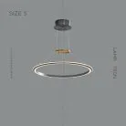 Кольцевые люстры и светильники VISIT Размер S Lampatron visit-s 5739-15025