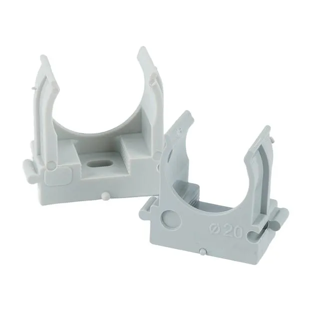 Крепеж-клипса для труб для прямого монтажа PMPH25G серая в п/э D25 мм (упаковка 100 шт) Stekker 50765