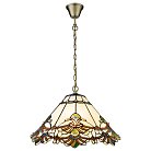 светильник подвесной, E27, 2x40W Velante 863-806-02 Стиль Tiffany