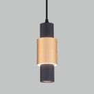 Подвесной светильник Eurosvet 50204/1 LED черный/матовое золото a051714 Bento