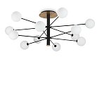 Потолочная люстра Ideal Lux 273709 COSMOPOLITAN PL12 NERO OTTONE