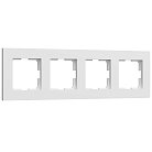 Рамка на 4 поста (белый матовый) Werkel W0042961 Slab a062797