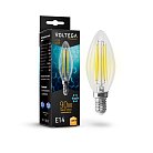 Светодиодная лампа Voltega 7134 Crystal Graphene Candle 9W 2800K E14 VG10-C35E14warm9W-F