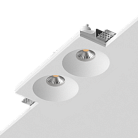 Встраиваемый гипсовый светильник под сменную лампу LeDron LUMI SQ2 116x225 D90