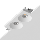 Встраиваемый гипсовый светильник под сменную лампу LeDron LUMI SQ2 116x225 D90