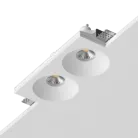 Встраиваемый гипсовый светильник под сменную лампу LeDron LUMI SQ2 116x225 D90