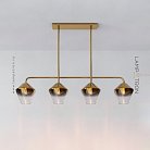 Реечный, рядный светильник CLOVE B Цвет Латунь + Янтарь Lampatron clove-b-brass-amber 7781-21929