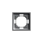 Рамка 1-местная, серия Эмили, антрацит, soft touch Stekker 49936 PFR00-5001-09