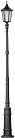 Наземный фонарь Oasis Light 79710L Е7 Bl ALBORG L