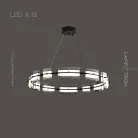 Кольцевые люстры и светильники BRIAND 12 ламп. Цвет Черный Lampatron 6930-19001