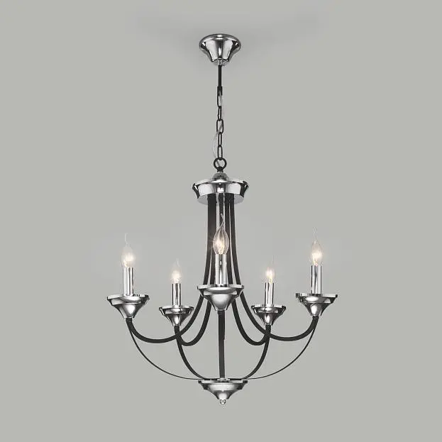 Подвесная люстра Eurosvet 60098/5 хром Lazzaro a056590 Подвесная люстра Eurosvet 60098/5 хром Lazzaro a056590