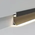 Алюминиевый профиль черный для плинтуса под светодиодную ленту 2м Elektrostandard LL-2-ALP021 a066619