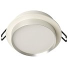 Светильник встраиваемый  Feron 51353 DL507 потолочный GX53 белый + серебро круг