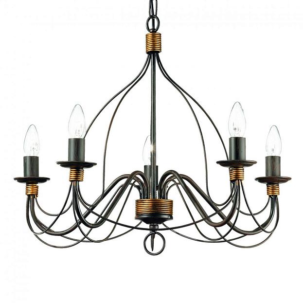 Подвесная люстра Ideal Lux 057187 CORTE SP5 RUGGINE