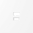 Накладка для розеток USB, глянцевый белый, Donel DS28603 S08