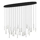 Светодиодный подвес, 8X5,4W(LED), H2200, сталь, черный, стекло eglo 390349 SARDENARA