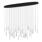 Светодиодный подвес, 8X5,4W(LED), H2200, сталь, черный, стекло eglo 390349 SARDENARA