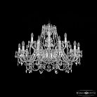 Люстра хрустальная Bohemia Ivele Crystal  1411/10+5/300 Ni