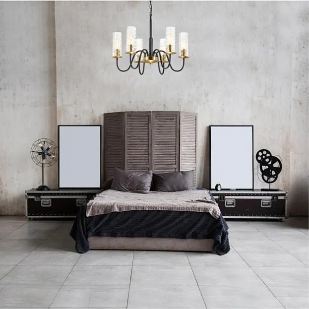 Люстра E27 6*40W 220V SHEILA Lumion 3781/6 MODERNI LN19 191 черный, бронза