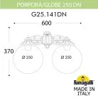 Светильник уличный настенный FUMAGALLI PORPORA/G250 G25.141.000.VZF1RDN PORPORA/G250DN