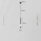 Подвесной светильник WAND VRT Модель A. Цвет черный. Размер S Lampatron 8625-24075