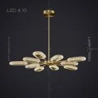 Люстра KEZIA X 10 ламп Lampatron 6391-17196