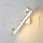 Бра MARK Тип A. Цвет Белый + Латунь Lampatron mark-a-white-brass 6319-17000