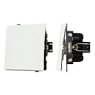 Механизм выключателя одноклавишный перекрёстный SWT-TENDO-MKX1-PL-WH (230V, 10A) Arlight 054054