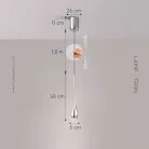 Подвесной светильник JURIS Цвет хром. С лифтом. Lampatron 8577-23862