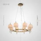 Кольцевые люстры и светильники DARLING 8 ламп Lampatron 6491-17598