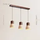 Готовая комбинация светильников MELIUS TRIO Тип A. Темное дерево. Планка Lampatron 7400-20437