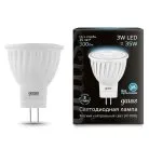 Лампа софитная Gauss 132517203 LED Frost MR11 3W GU4 4100K