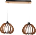 Подвесной cветильник Imex MD.9012-2-P-BK+WOOD