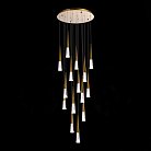 Люстра подвесная Золотистый/Прозрачный LED 15*3W 3000K ST Luce SL6111.203.15 SOLLEN