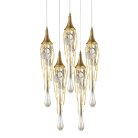 Подвесной светильник Delight Collection P68009L-5/R gold Goddess Tears