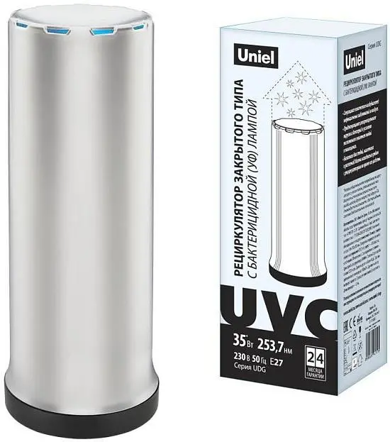 Бактерицидная лампа Uniel UDG-T30A UVCB White/Black UDG-Т30 Бактерицидная лампа Uniel UDG-T30A UVCB White/Black UDG-Т30