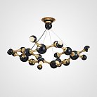 Дизайнерская подвесная люстра ATOMIC ROUND SUSPENSION Black ImperiumLoft 101437-26 CHEMISTRY01
