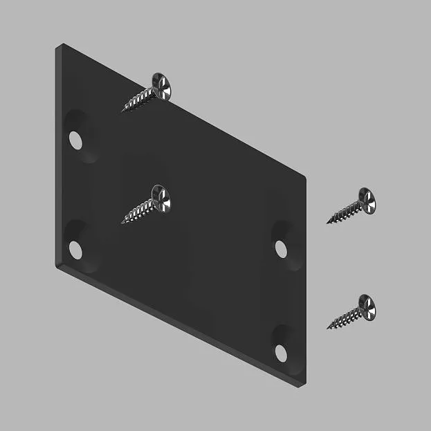 Заглушка для накладного профиля LeDron 13172-Z Black