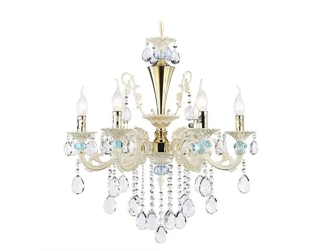 Подвесная люстра Ambrella light TR4923/6 GD/WH/BL Подвесная люстра Ambrella light TR4923/6 GD/WH/BL