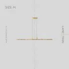 Реечный, рядный светильник CARIA LONG Размер M. Цвет Латунь Lampatron 6064-16239