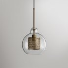 Подвесной светильник CATCH F Pear S. Цвет бронза. Lampatron 996-301