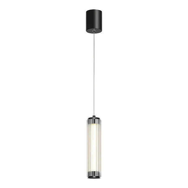Светильник подвесной Черный/Прозрачный LED 1*8W 4000K ST Luce SL6224.403.01 BAMBOO