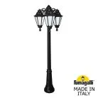 Садово-парковый фонарь FUMAGALLI GIGI BISSO/RUT 3L DN E26.156.S30.AYE27DN Черный